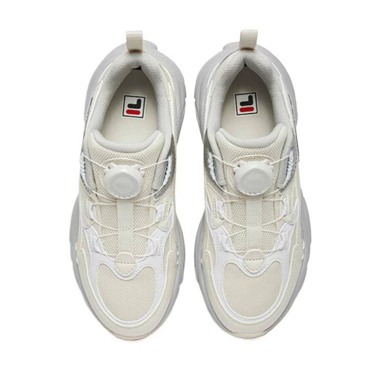 FILA KIDS Боа низкие детские беговые кроссовки micro white lunar rock gray — фото 3