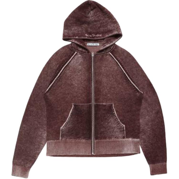 

Джемпер Zip Hoodie Acne Studios, Dark Burgundy