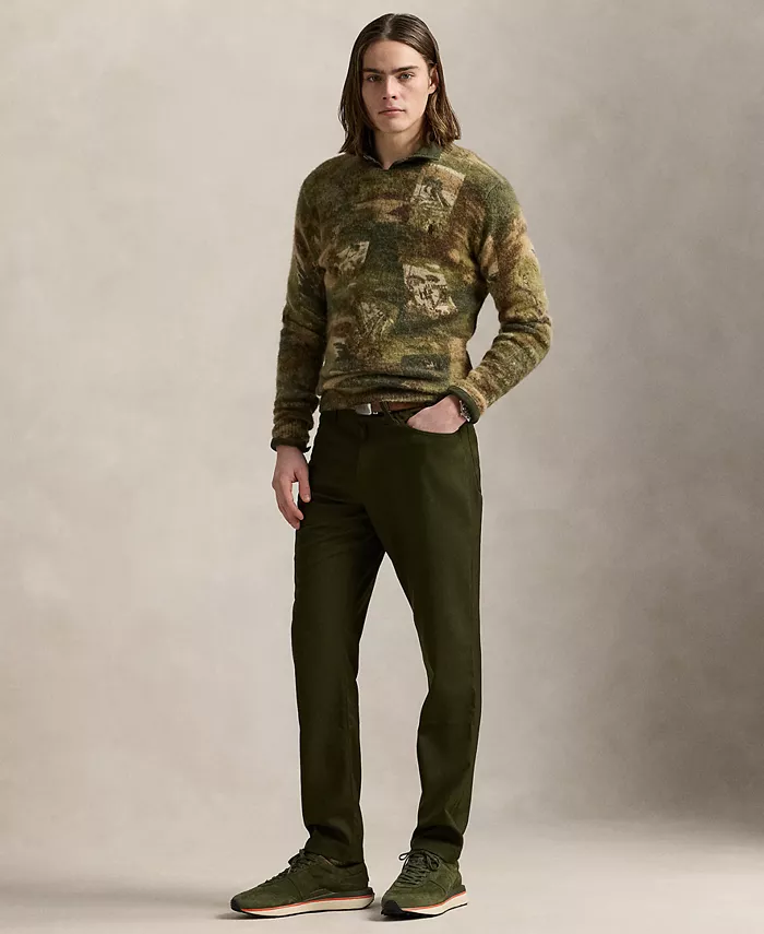 

Мужские узкие брюки из перформанс-твила Polo Ralph Lauren, зеленый