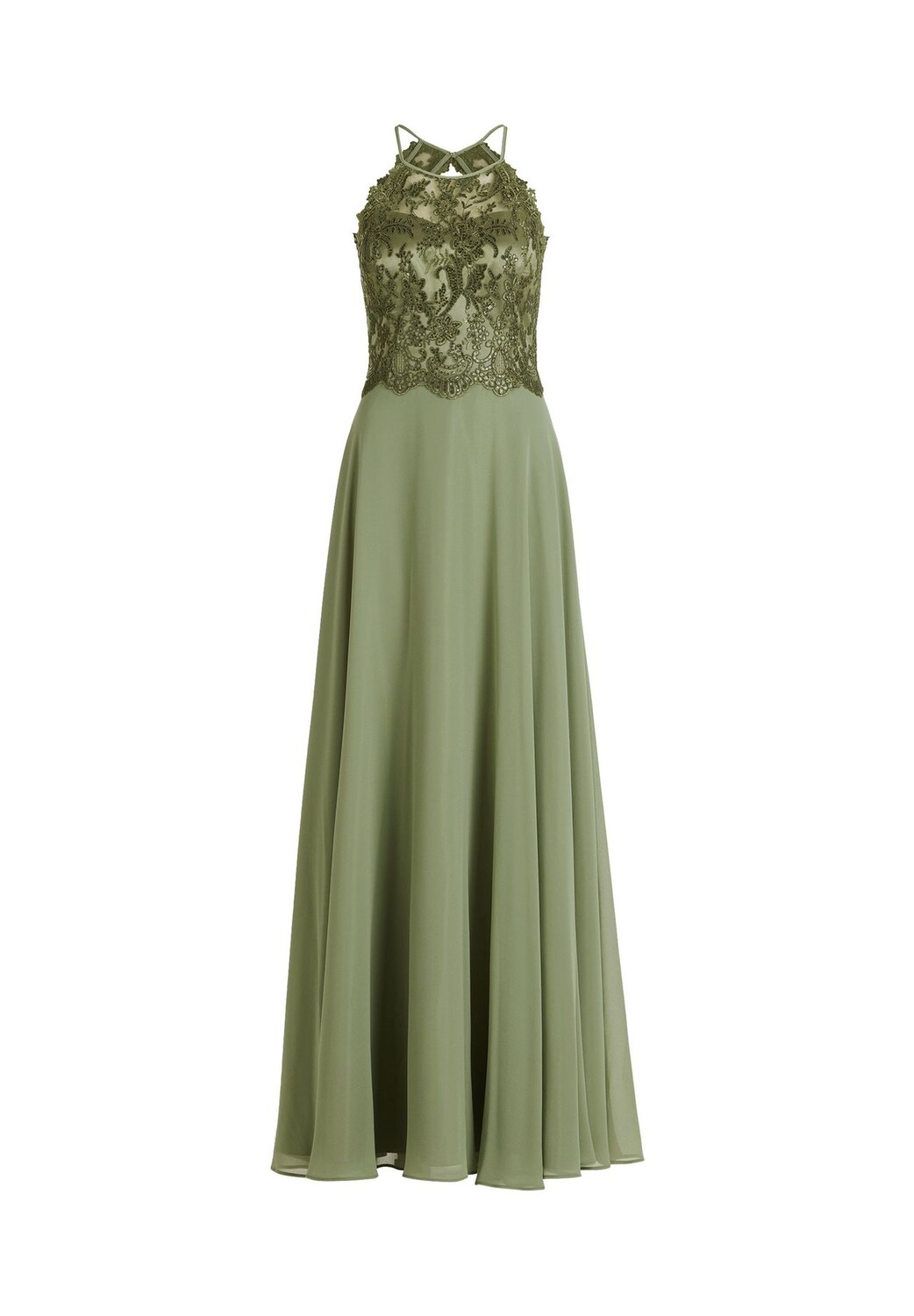 

Вечернее платье с открытой спиной Vera Mont, цвет Autumn Green