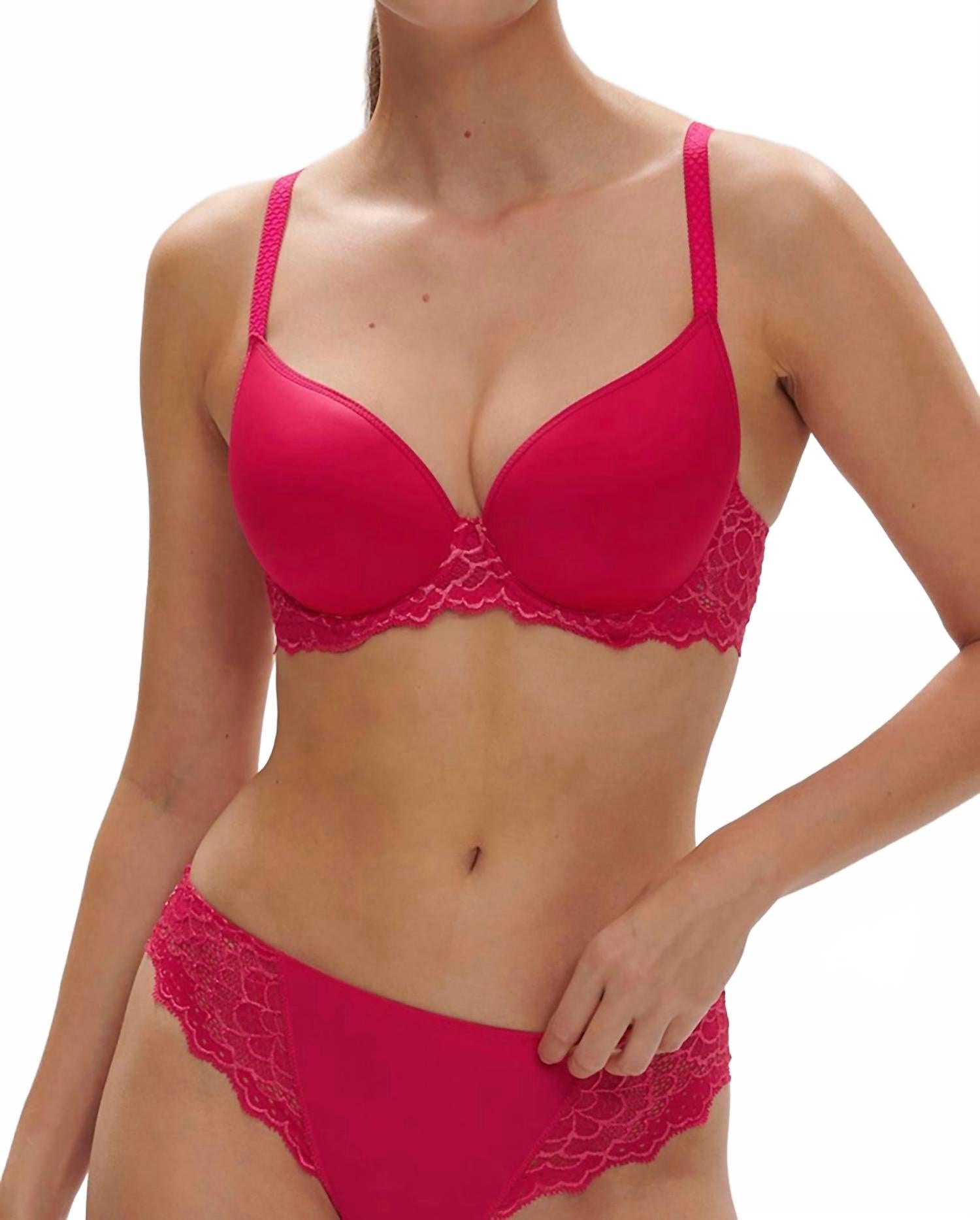 

Бюстгальтер Caresse с глубоким вырезом в розовом цвете Teaberry Simone Perele
