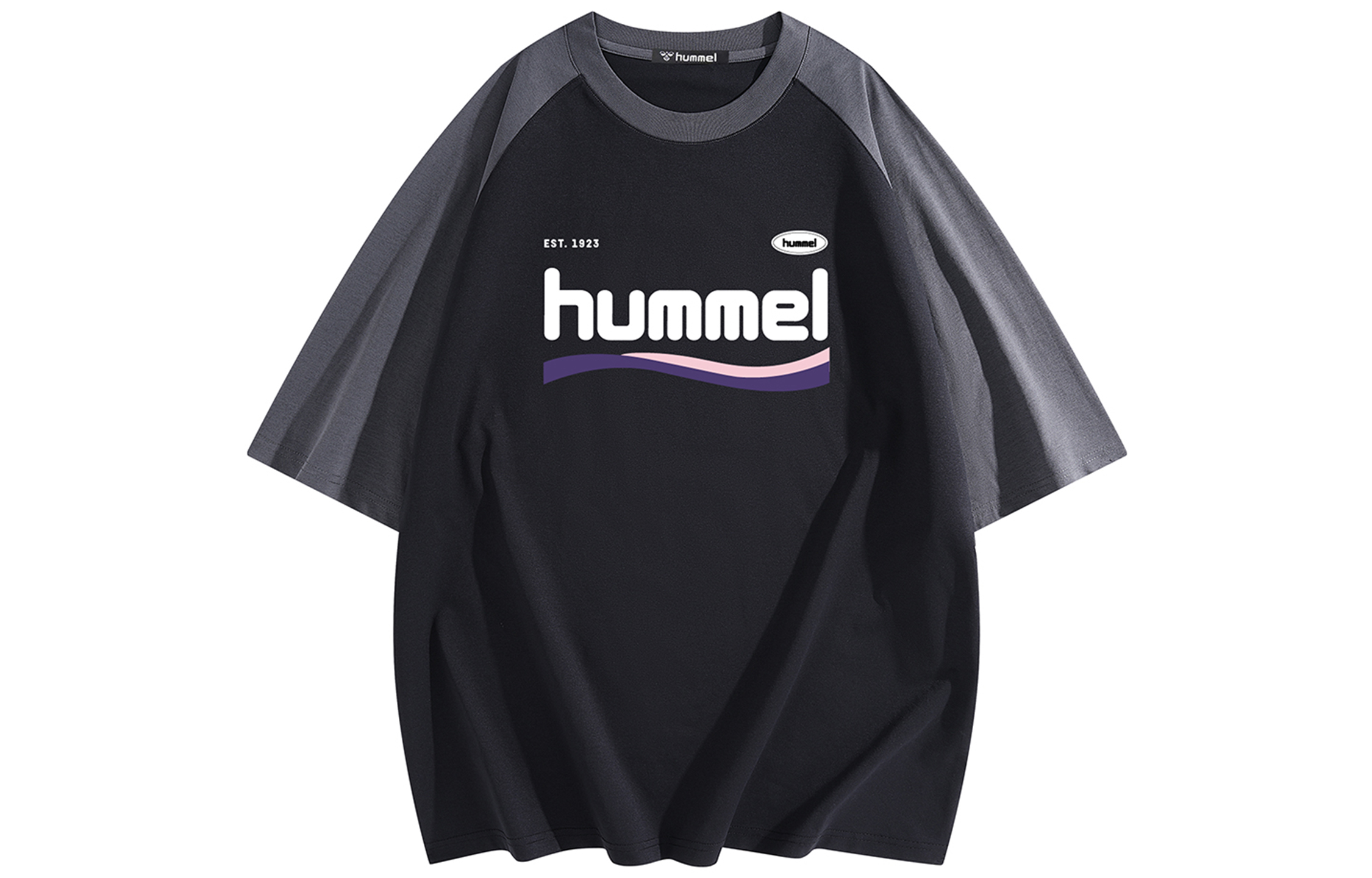 

Футболка унисекс Hummel, черный/зеленый
