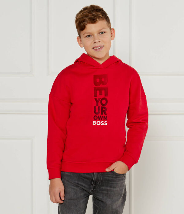 

Свитер Longline fit Boss Kidswear, красный