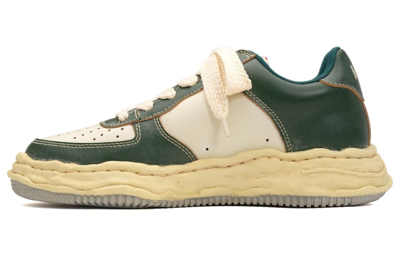 Кроссовки Maison MIHARA YASUHIRO Wayne OG Sole Leather Sneakers, белый/черный — фото 4