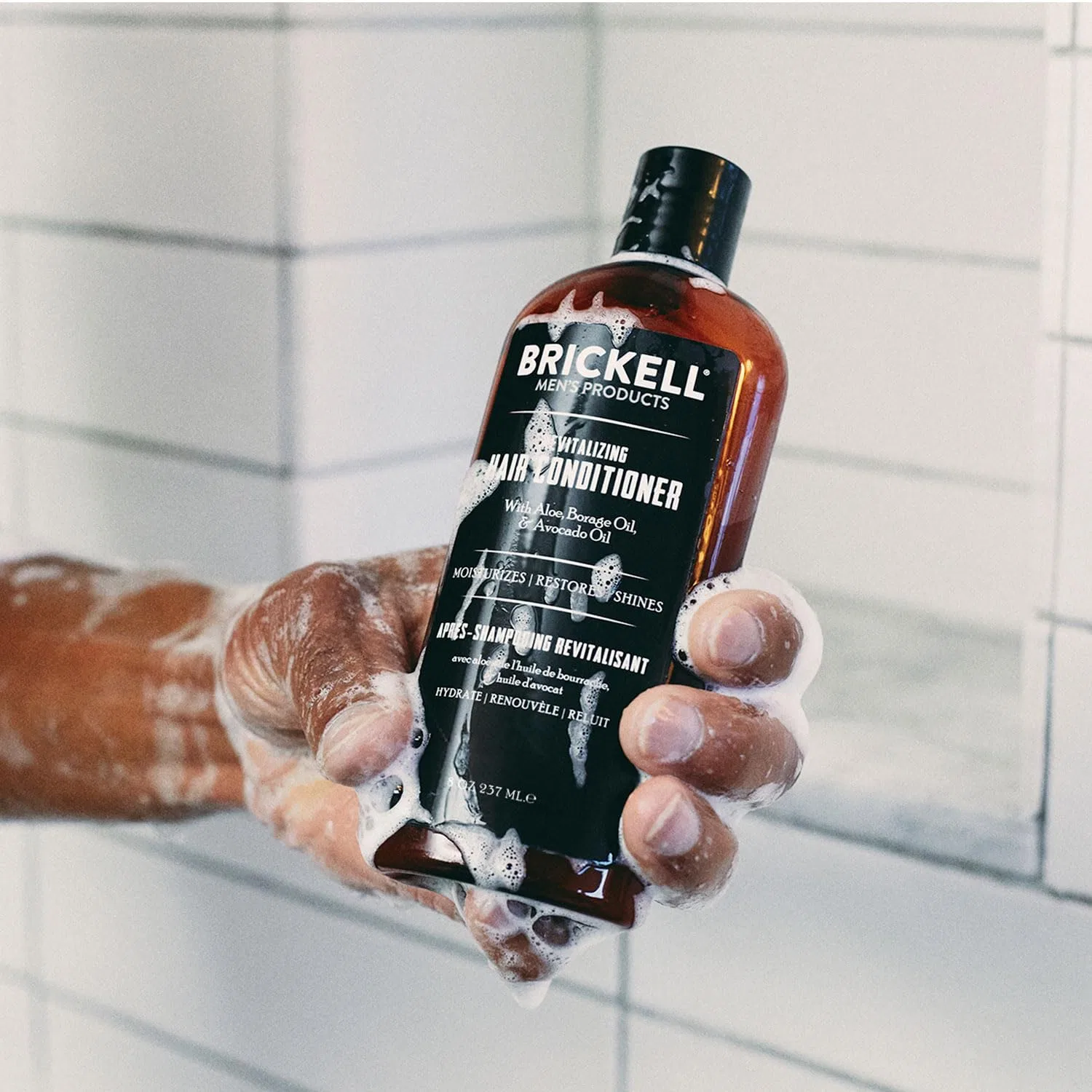 Мужской восстанавливающий кондиционер для волос Brickell 237 мл Brickell Men'S Products — фото 3