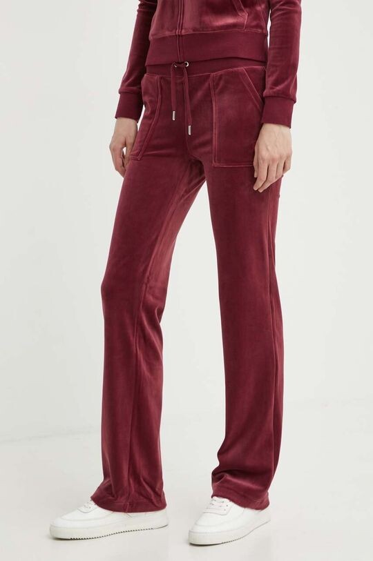 

Велюровые спортивные штаны Juicy Couture, бордовый