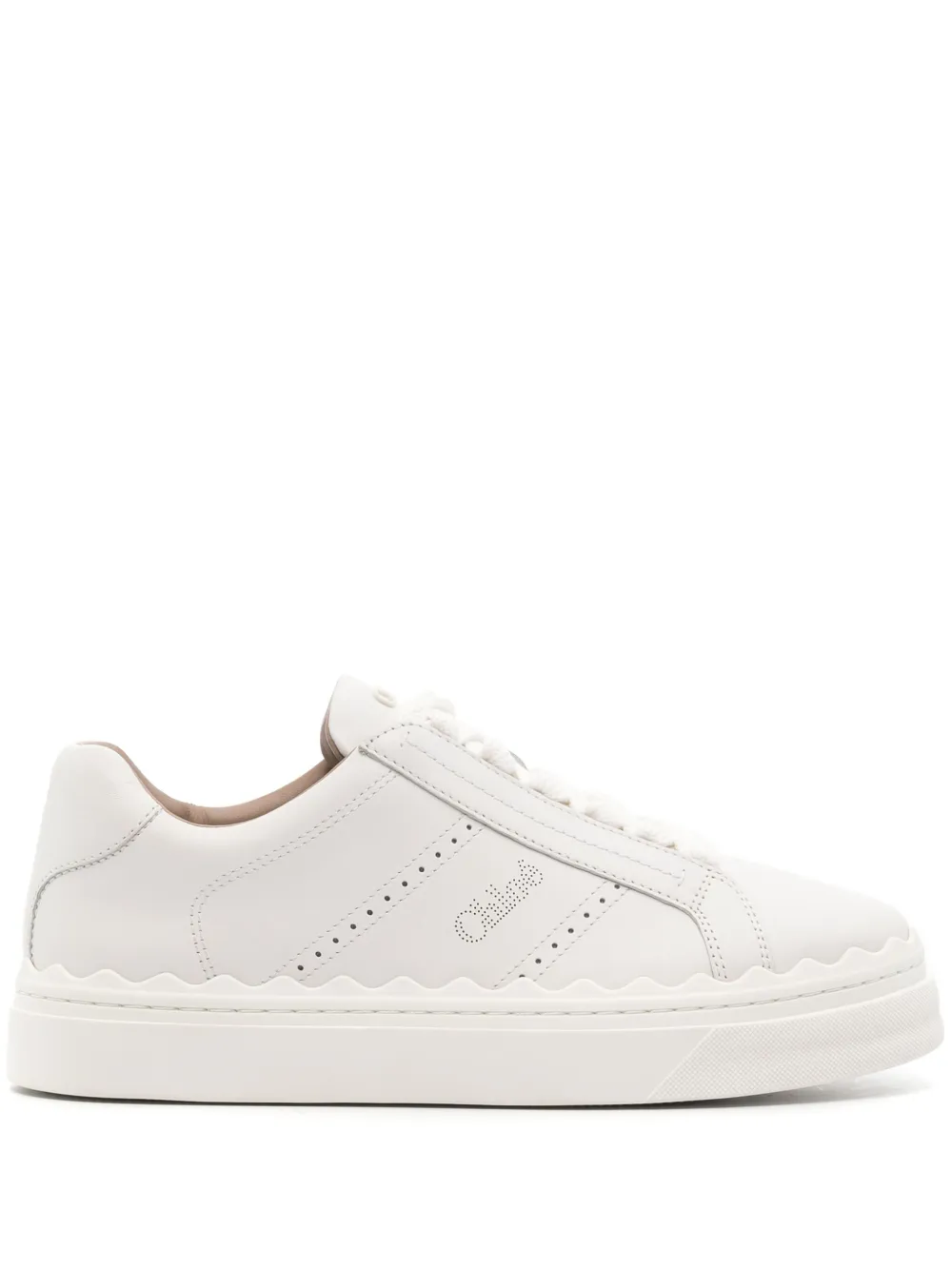 Кроссовки Lauren на шнуровке CHLOÉ, белый