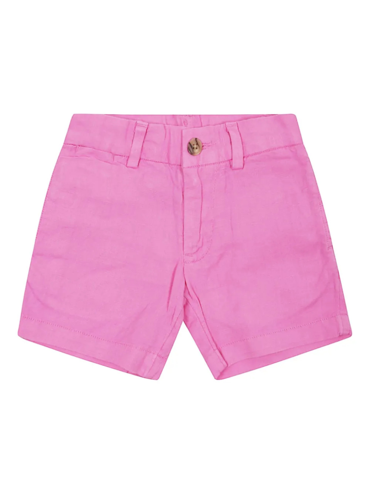 

POLO RALPH LAUREN KIDS льняные шорты, розовый