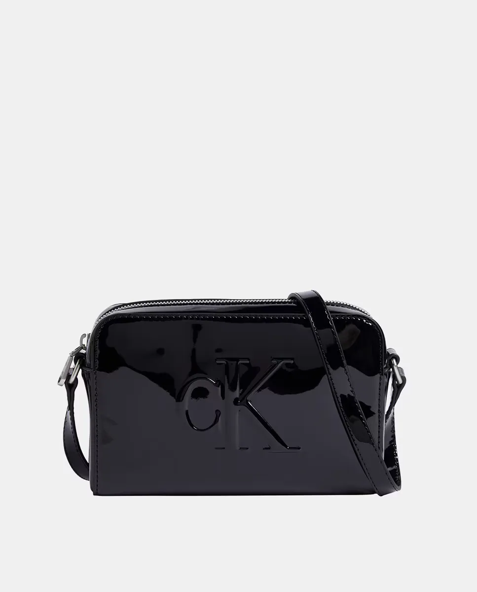 

Сумка через плечо с эффектом лакированной кожи Calvin Klein, чёрный, Черный, Сумка через плечо с эффектом лакированной кожи Calvin Klein, чёрный