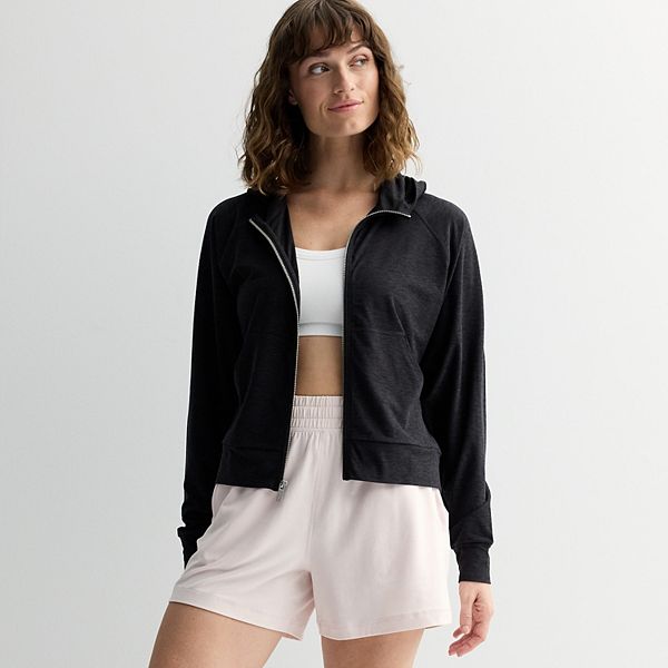 

Женская толстовка Wander с молнией Flx, Black Heather