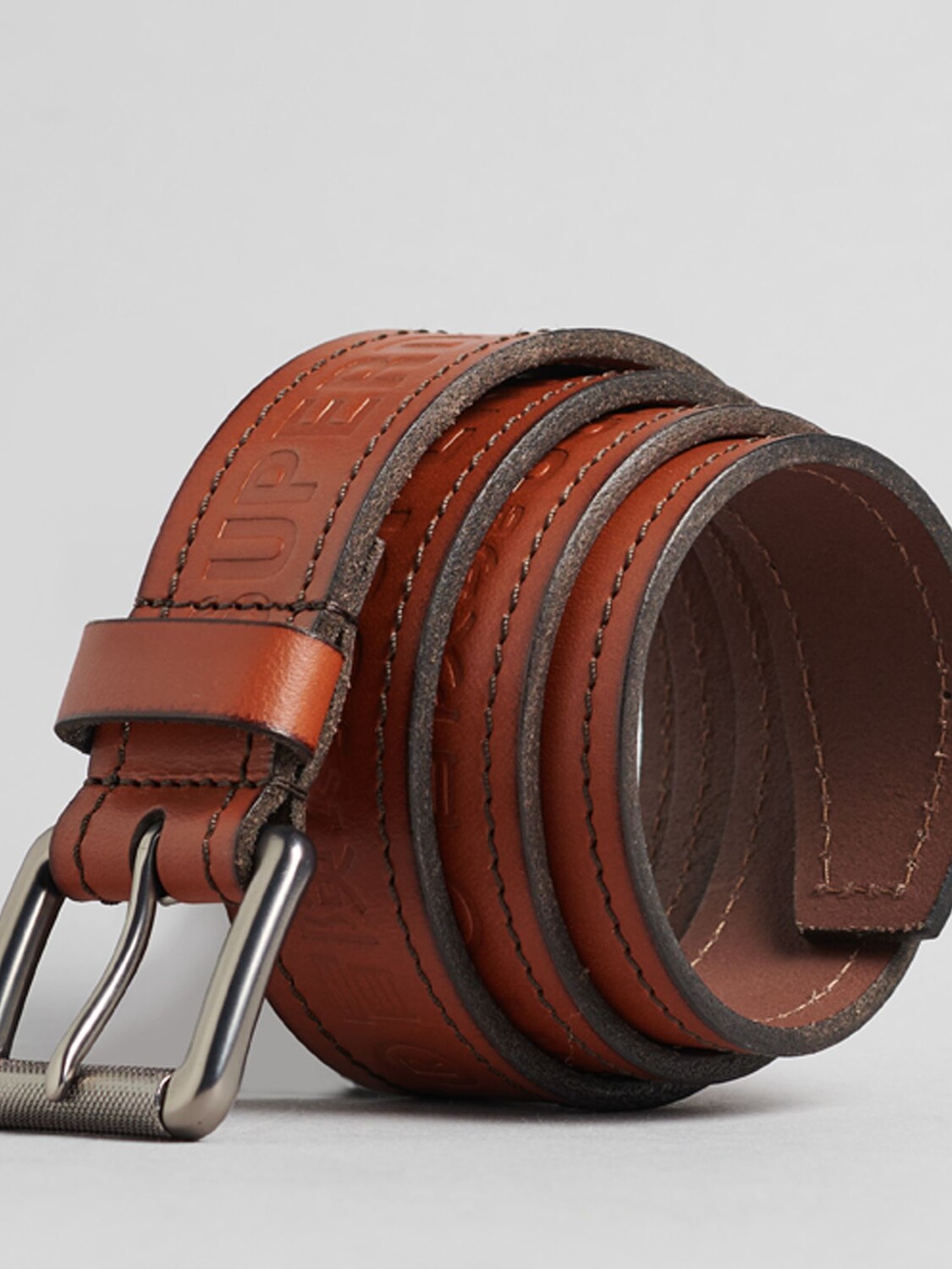 

Ремень с логотипом Superdry Vintage, коричневый