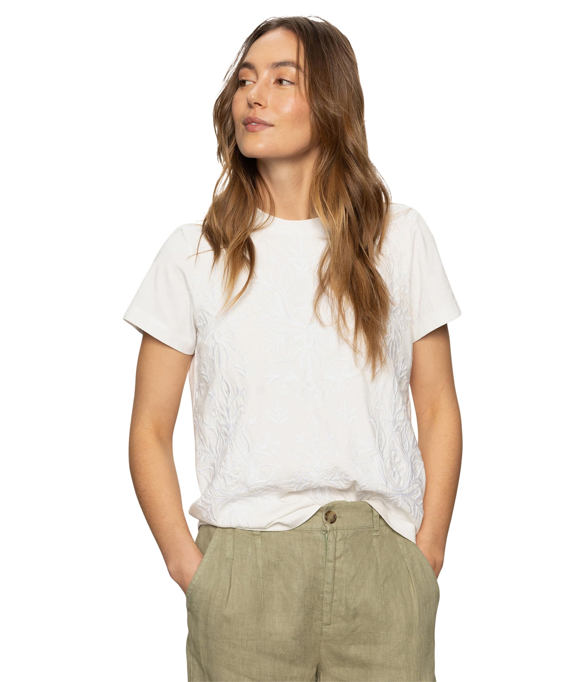 

Футболка Sanctuary Embroidered Perfect Tee, белый