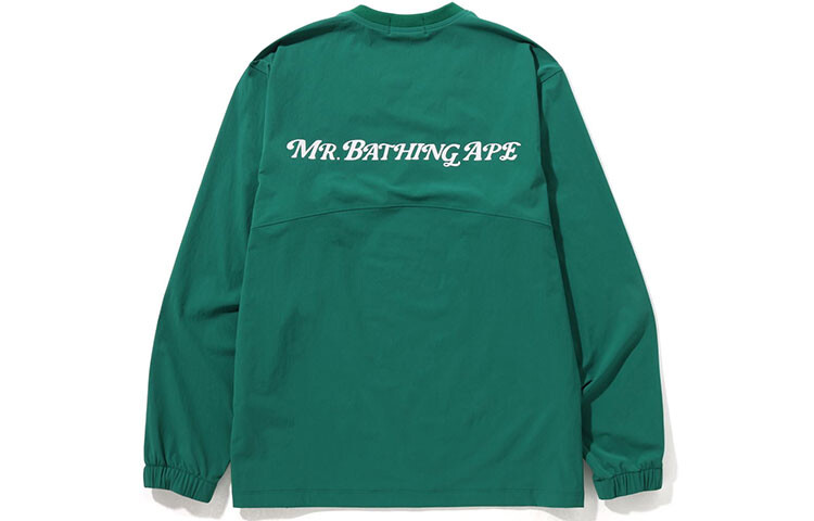 BAPE Mr. Bathing Ape Golf пуловер ветровка с V-образным вырезом A Bathing Ape, зеленый — фото 3