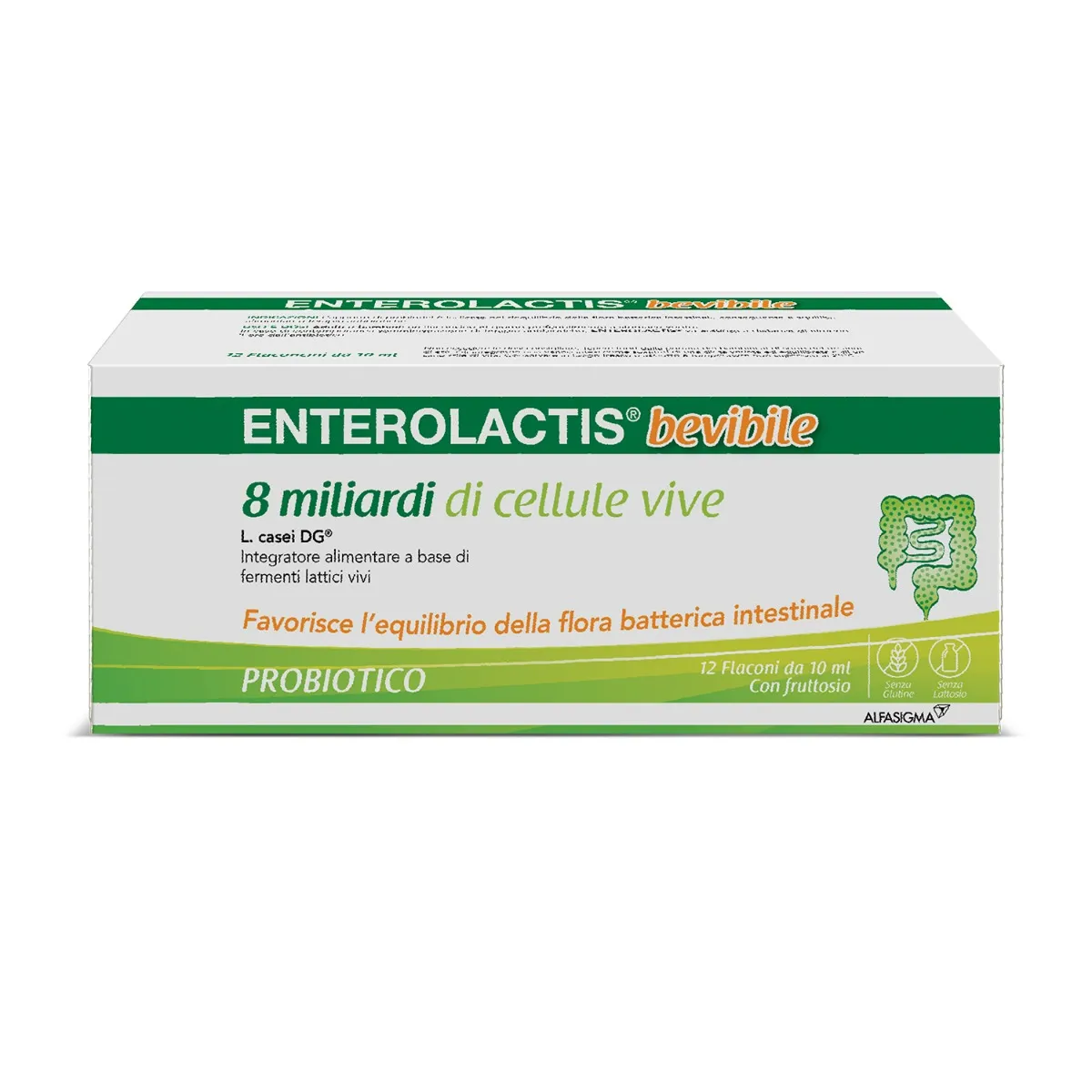 

Enterolactis Питьевые 12 флаконов по 10 мл Молочнокислая ферментная добавка