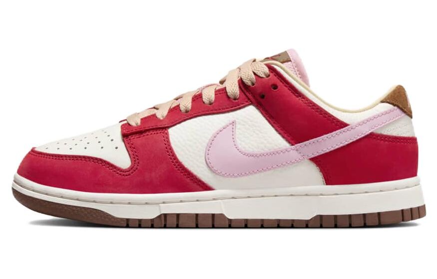 Женские кроссовки для скейтбординга Nike Dunk Low, Бежевый/Красный/Розовый