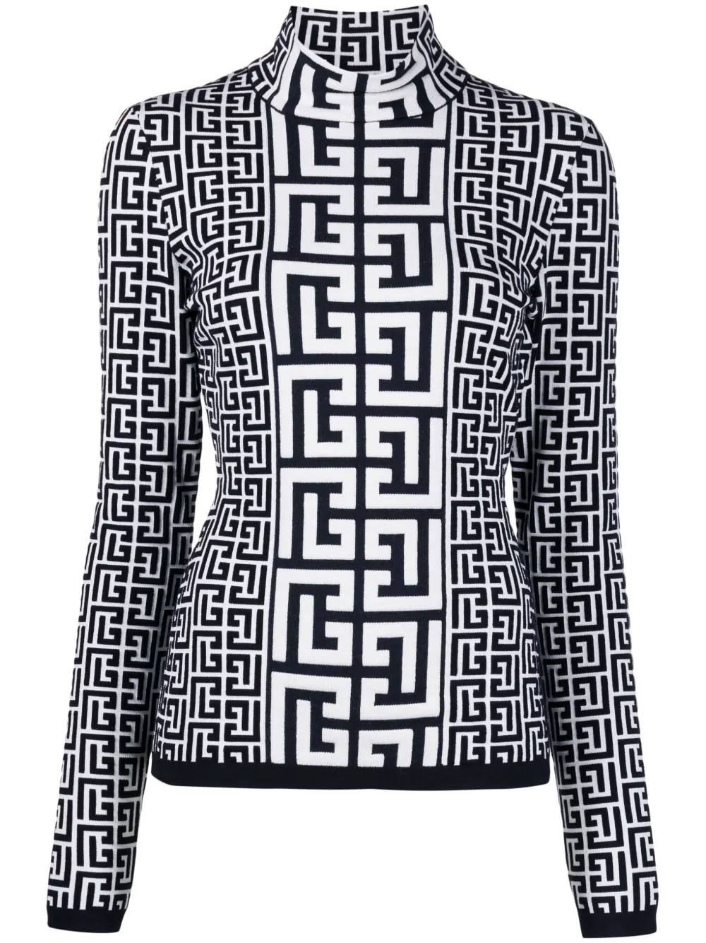 

Джемпер с узором PB Monogram BALMAIN, черный
