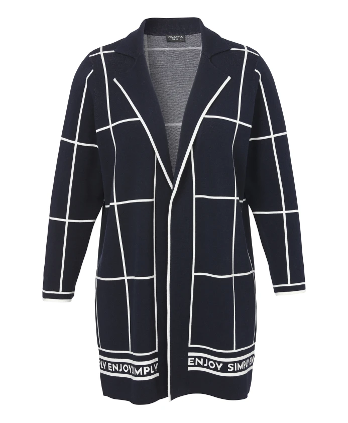 

Пиджак с лацканами, длинными рукавами, жаккардовая ткань. Via Appia Due, синий