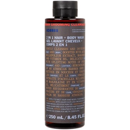 

Athenian Grooming 2 в 1 Средство для мытья волос и тела 250 мл Korres