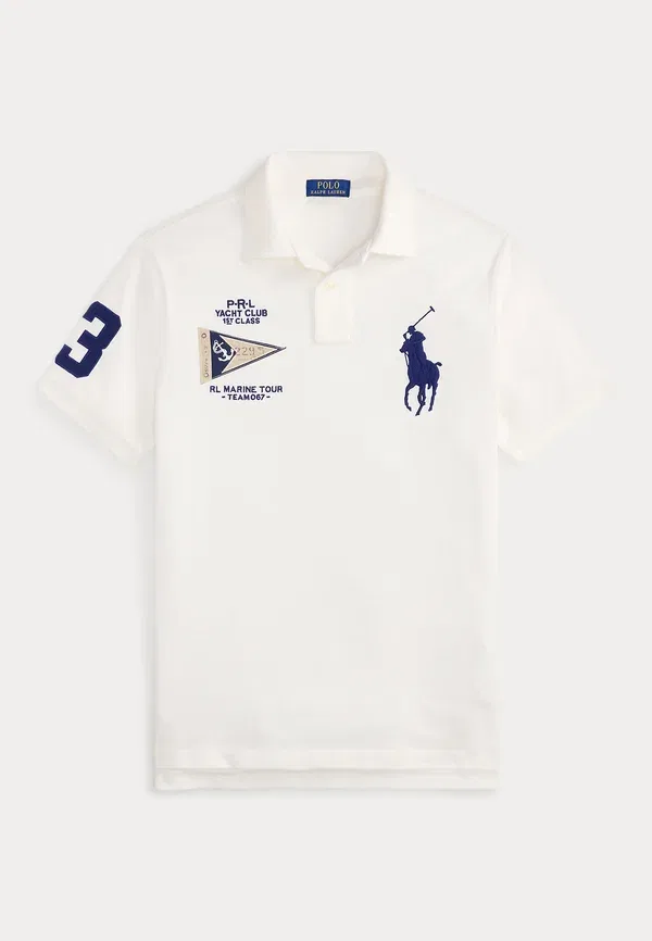 Поло Slim Fit Big Pony, Polo Ralph Lauren, невис — фото 4