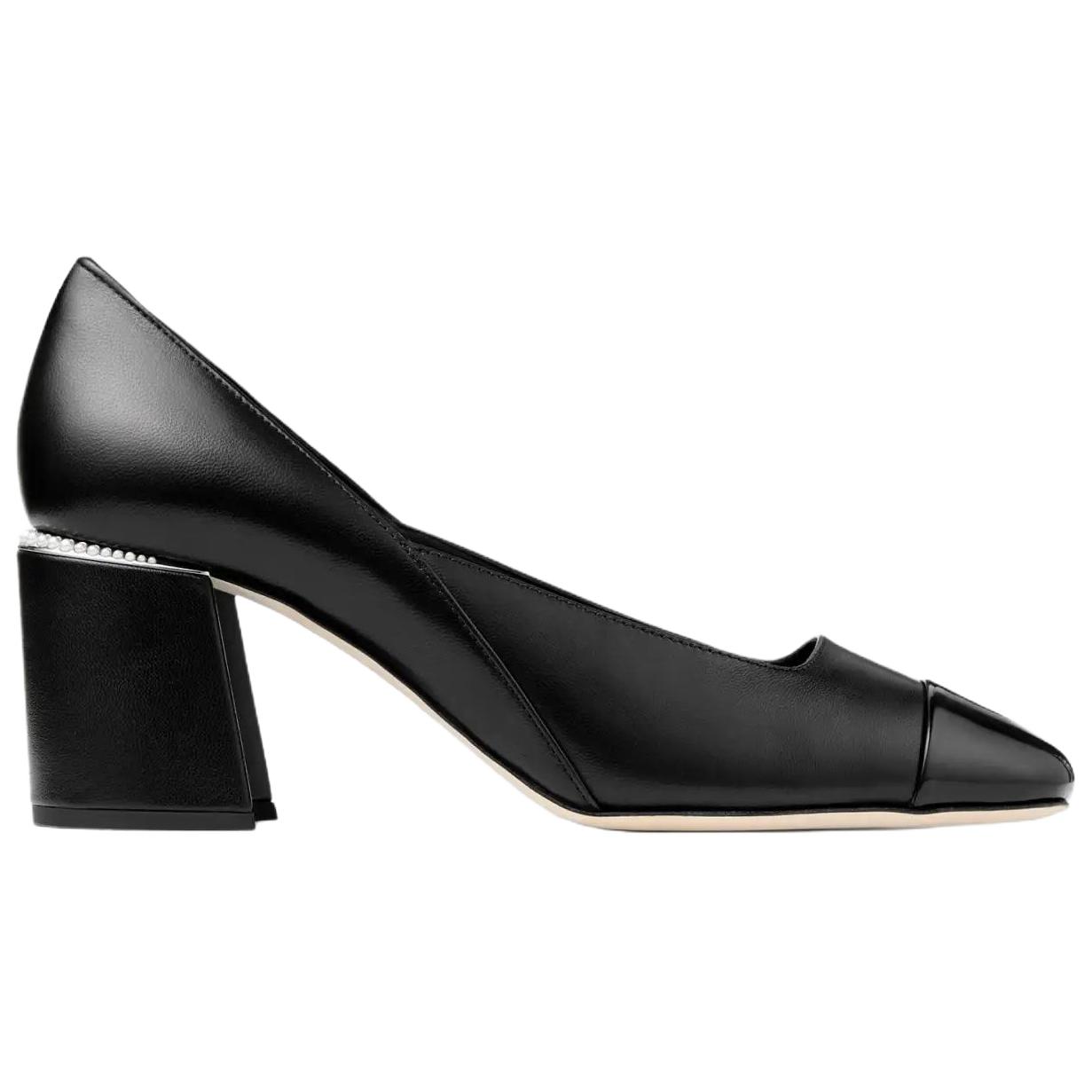 Jimmy Choo Дженсон Чанки Хилл Высокие каблуки 6,5 см Женские Черные — фото 3