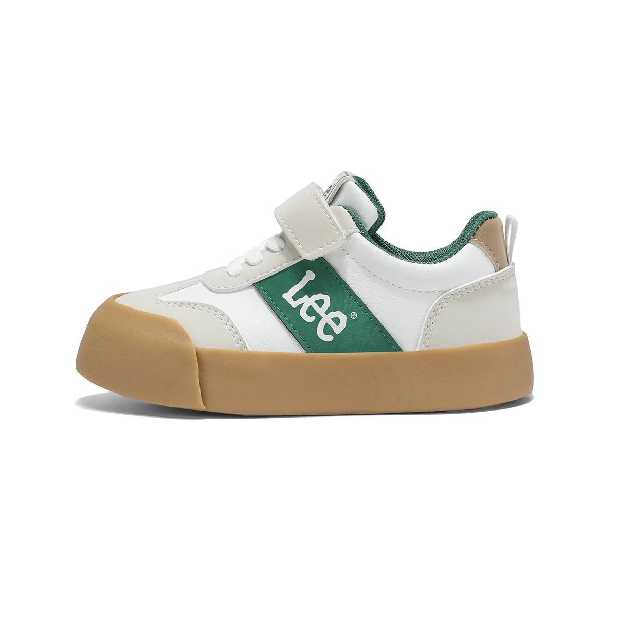 Кроссовки для скейтбординга подростковые low top Lee, бежевый зеленый