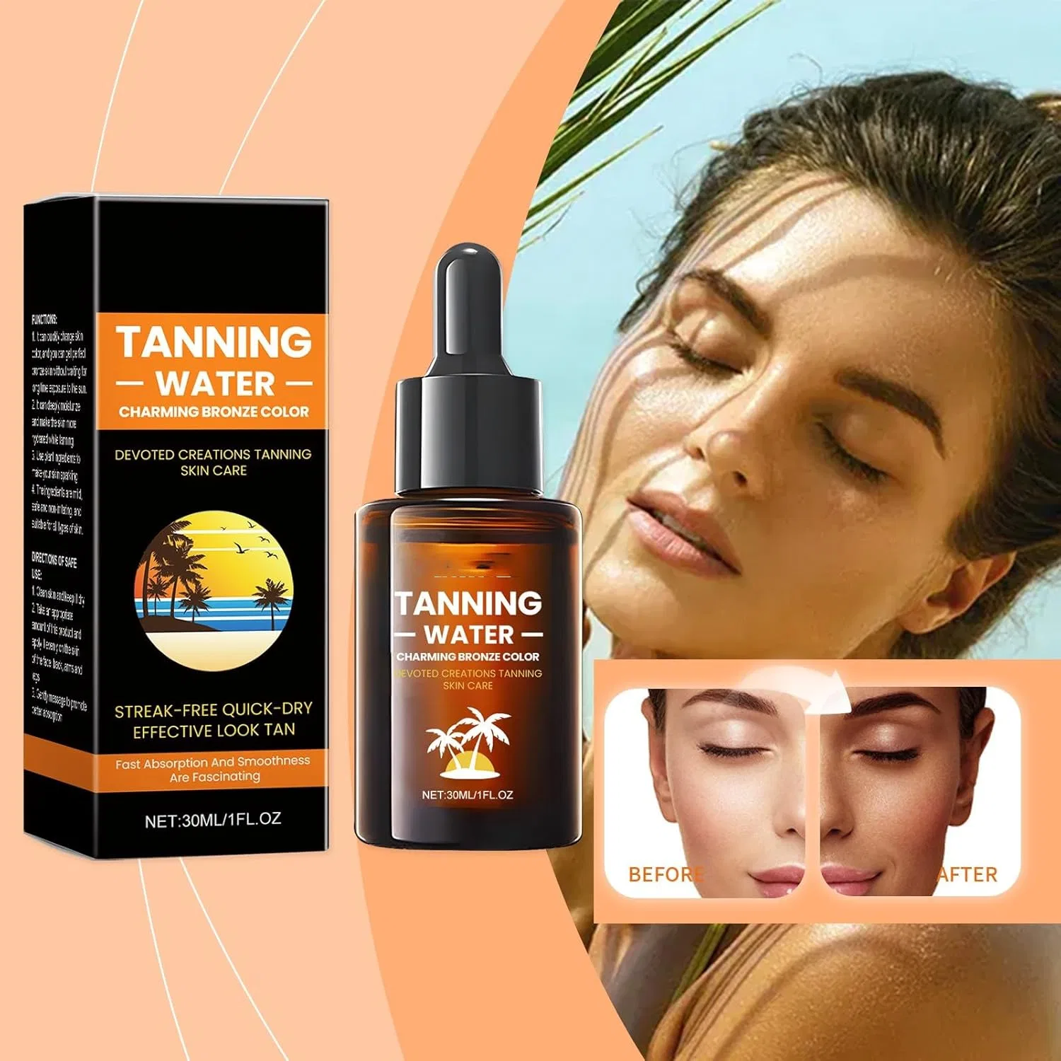 Тоник для загара Perfect Essence Tanning Water белый 30 мл Generic — фото 3
