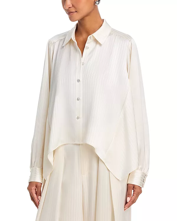 

Топ в атласную полоску «Джорджия» Cinq À Sept, белый