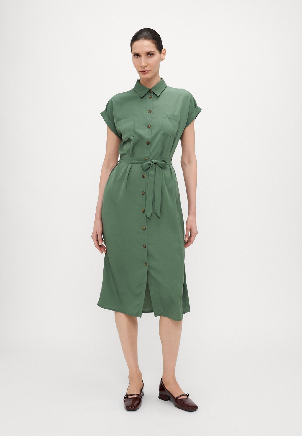 

Платье-рубашка ONLHANNOVER SHIRT DRESS ONLY Tall, зеленый