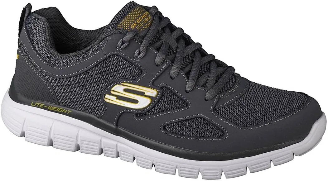 Кроссовки Skechers Track-Bucolo 52630-BKW, мужские тренировочные кроссовки, черные, размер EU 42 (UK 7.5)