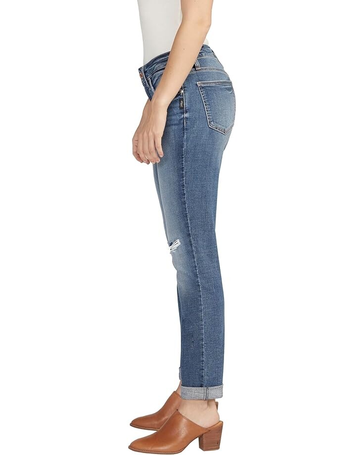 

Джинсы Silver Jeans Co. Boyfriend Mid-Rise Slim Leg Jeans L27101EAE217, индиго