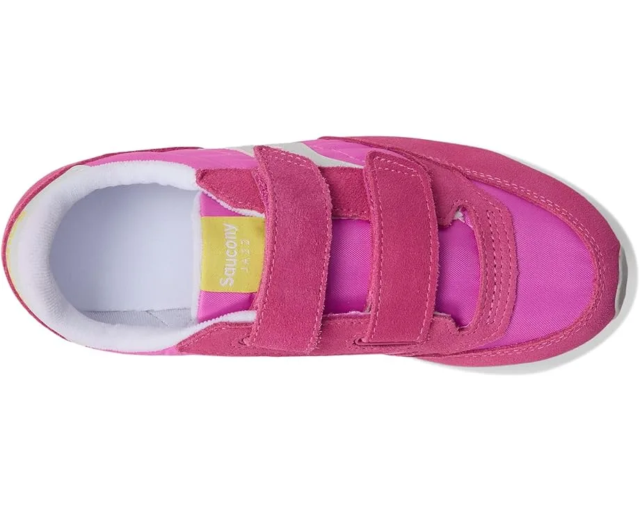 Кроссовки Saucony Kids Originals Jazz Double Hook & Loop (Toddler/Little Kid/Big Kid), Pink/Lime — фото 2