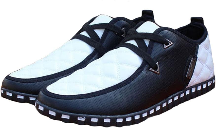 

Мужские повседневные деловые туфли King Ma из искусственной кожи, белый/черный