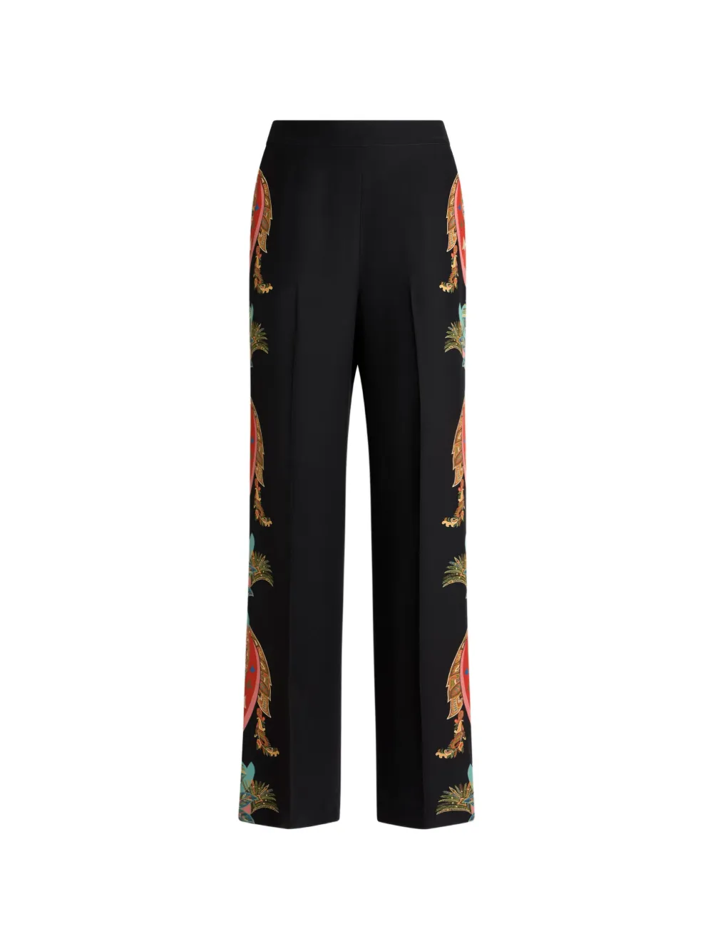 Брюки с растительным пейсли Etro, черный