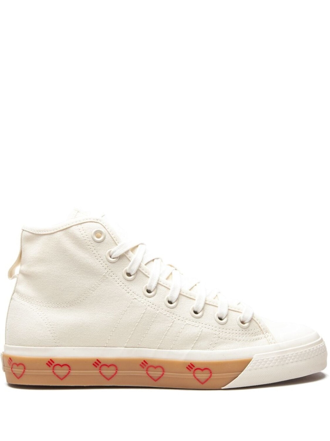 

Adidas кеды Nizza Hi из коллаборации с Human Made, нейтральный цвет