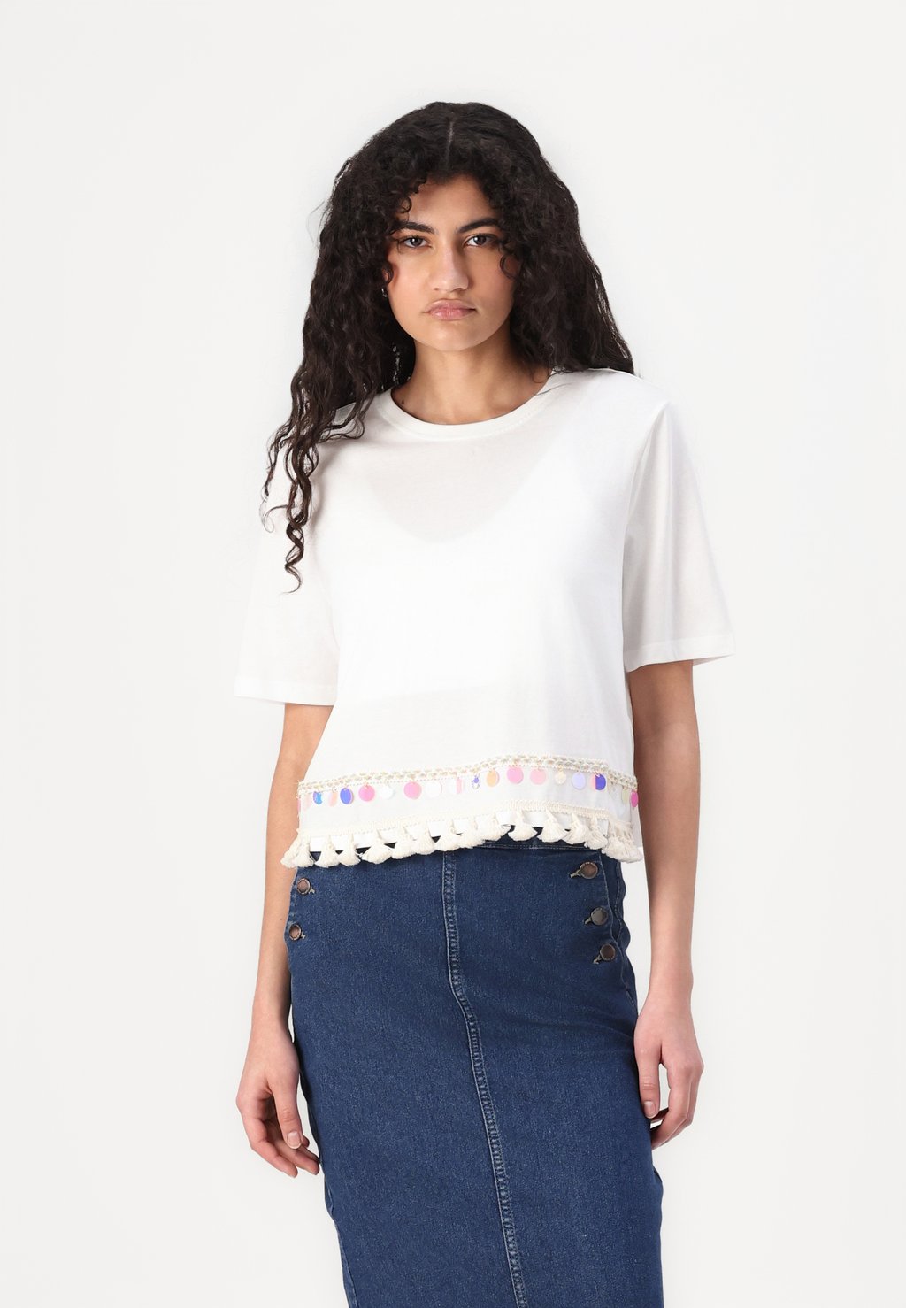 

Футболка с принтом ONLFILIPPA LIFE TASSEL ONLY, белый