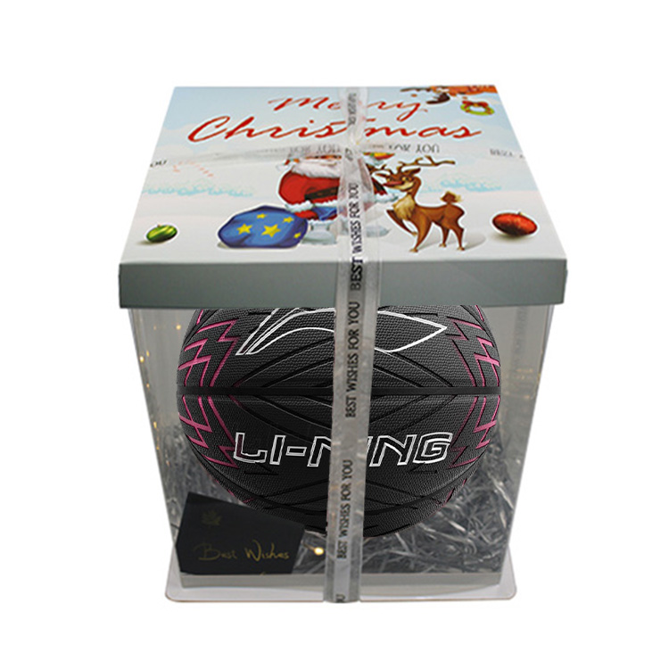 

LINING Баскетбольный мяч China PU тренировочный, цвет cool black, размер 7