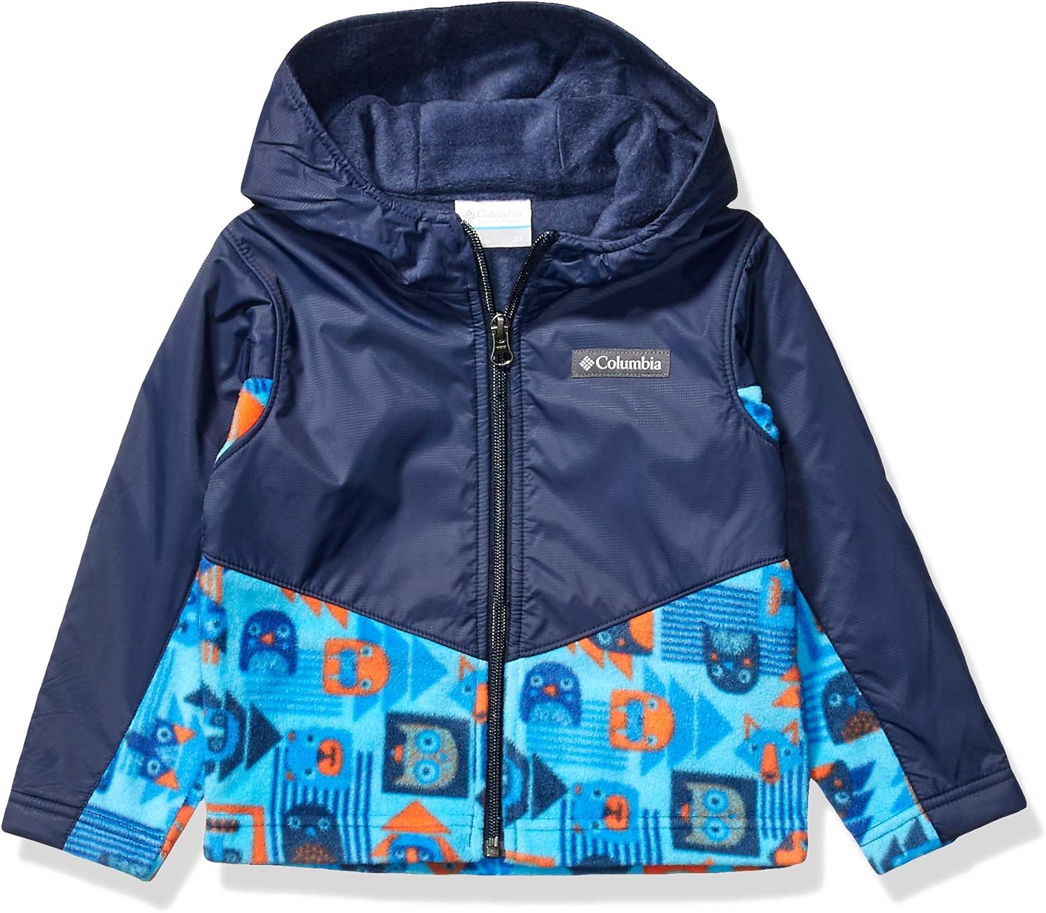 

Толстовка Columbia baby-boys Steens Mt Overlay, Collegiate Navy/ Super Blue Critters