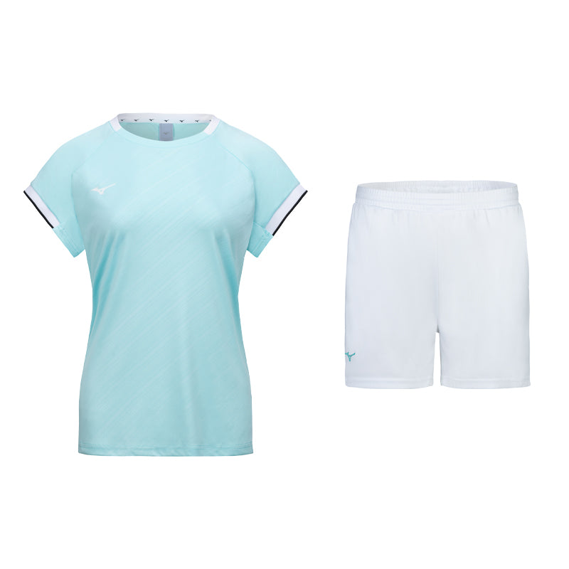 

Футболка (WMNS) Mizuno Badminton Sport Set 'Teal White'
