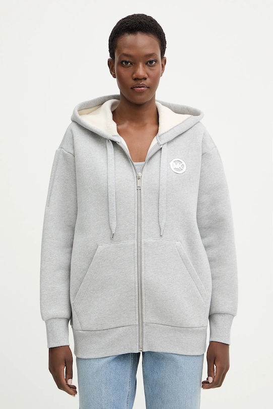 

Хлопковая толстовка MICHAEL Michael Kors, серый