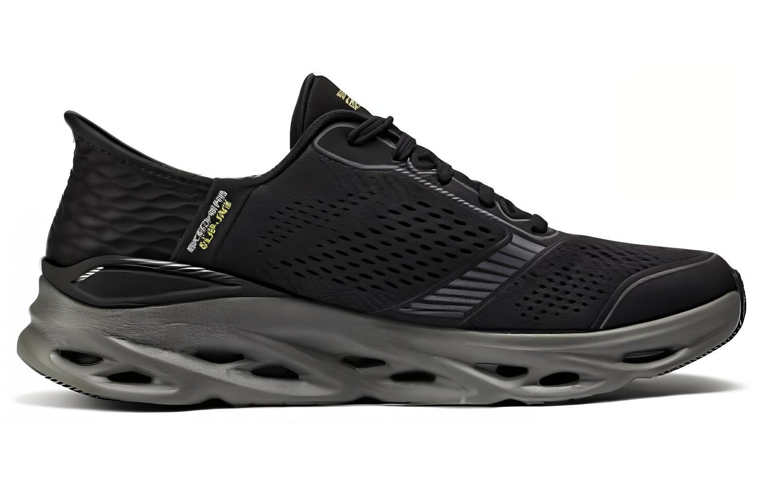 Кроссовки мужские низкие черные/угольные Skechers — фото 2
