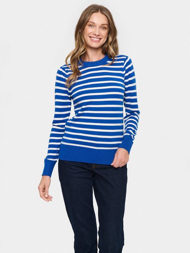 

Джемпер в полоску от fikam Saint Tropez, цвет Surf Blue/White