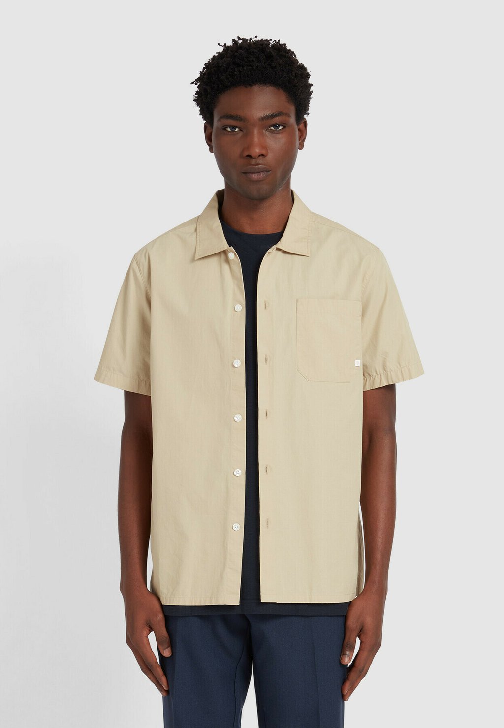 

Рубашка OSSIE SHORT SLEEVE PAPER TOUCH SHIRT Farah, коричневый