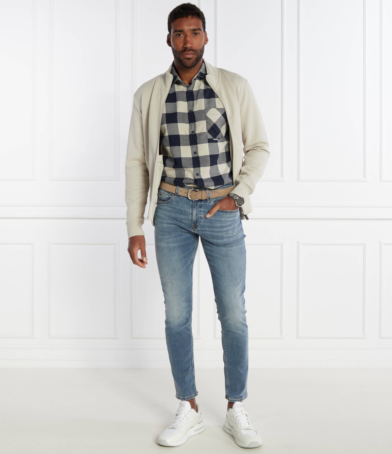 Джинсы BOSS ORANGE Delano BC-P Slim Fit, синий — фото 2