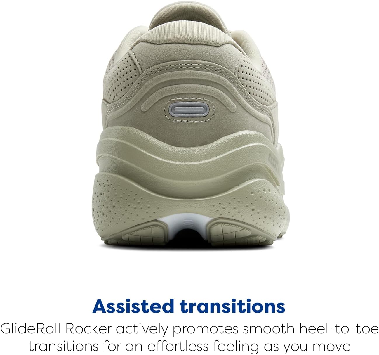 Мужские кроссовки Brooks Ghost Max из замши и кожи нейтральной модели для бега и ходьбы, Stone/Oak — фото 3