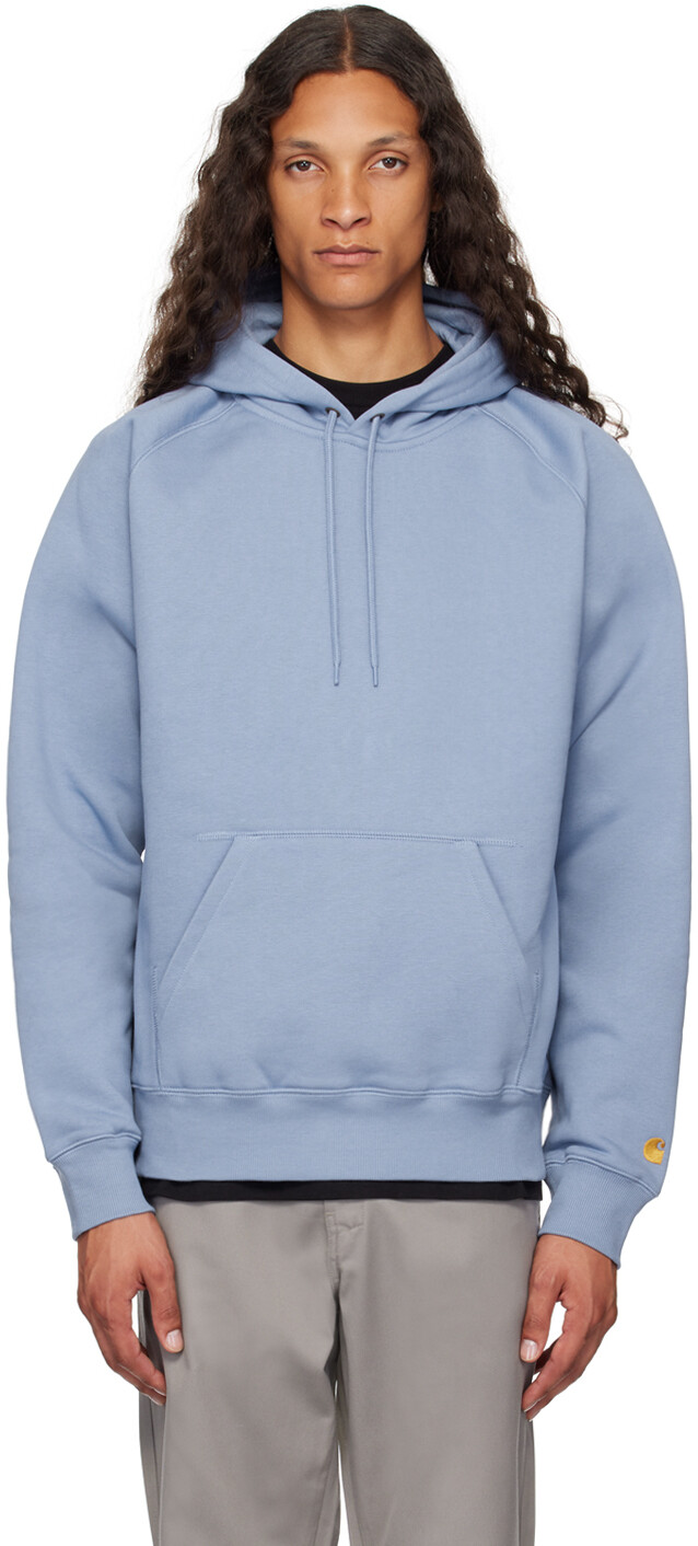 

Синяя толстовка с капюшоном Chase Carhartt Work In Progress, Charm blue