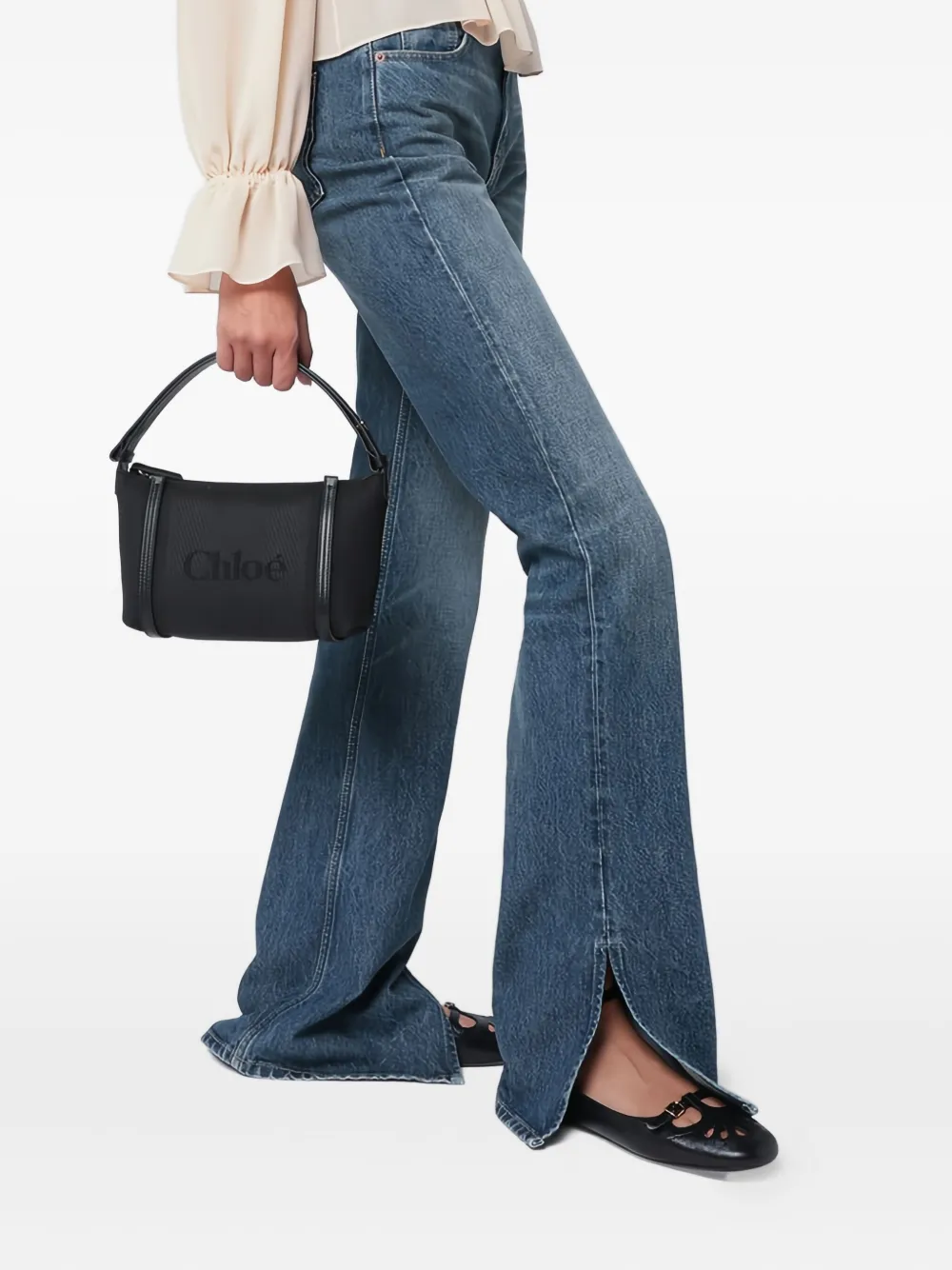 

Сумка Carry с логотипом Chloé, черный