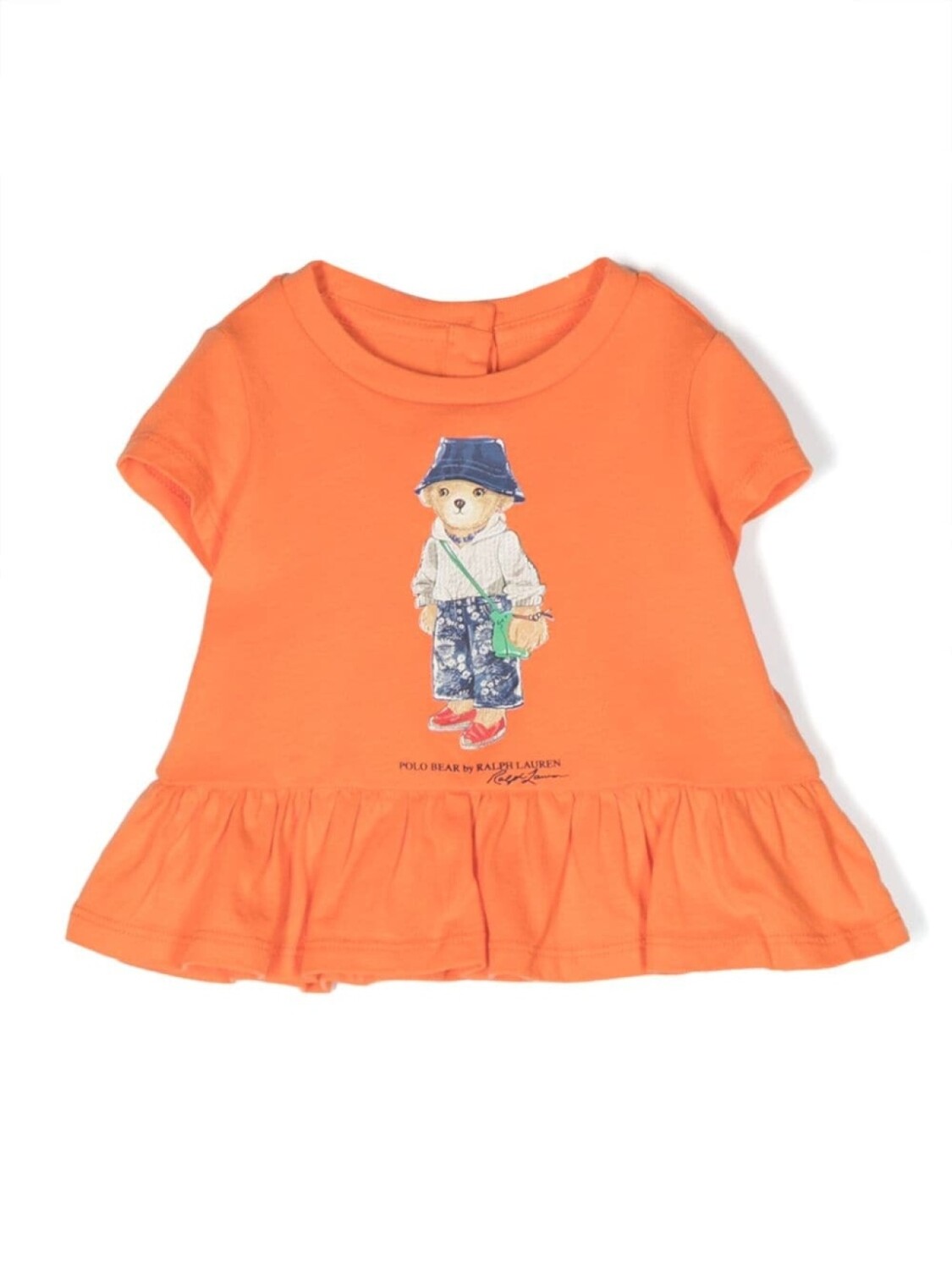 

Ralph Lauren Kids футболка с принтом Polo Bear, оранжевый