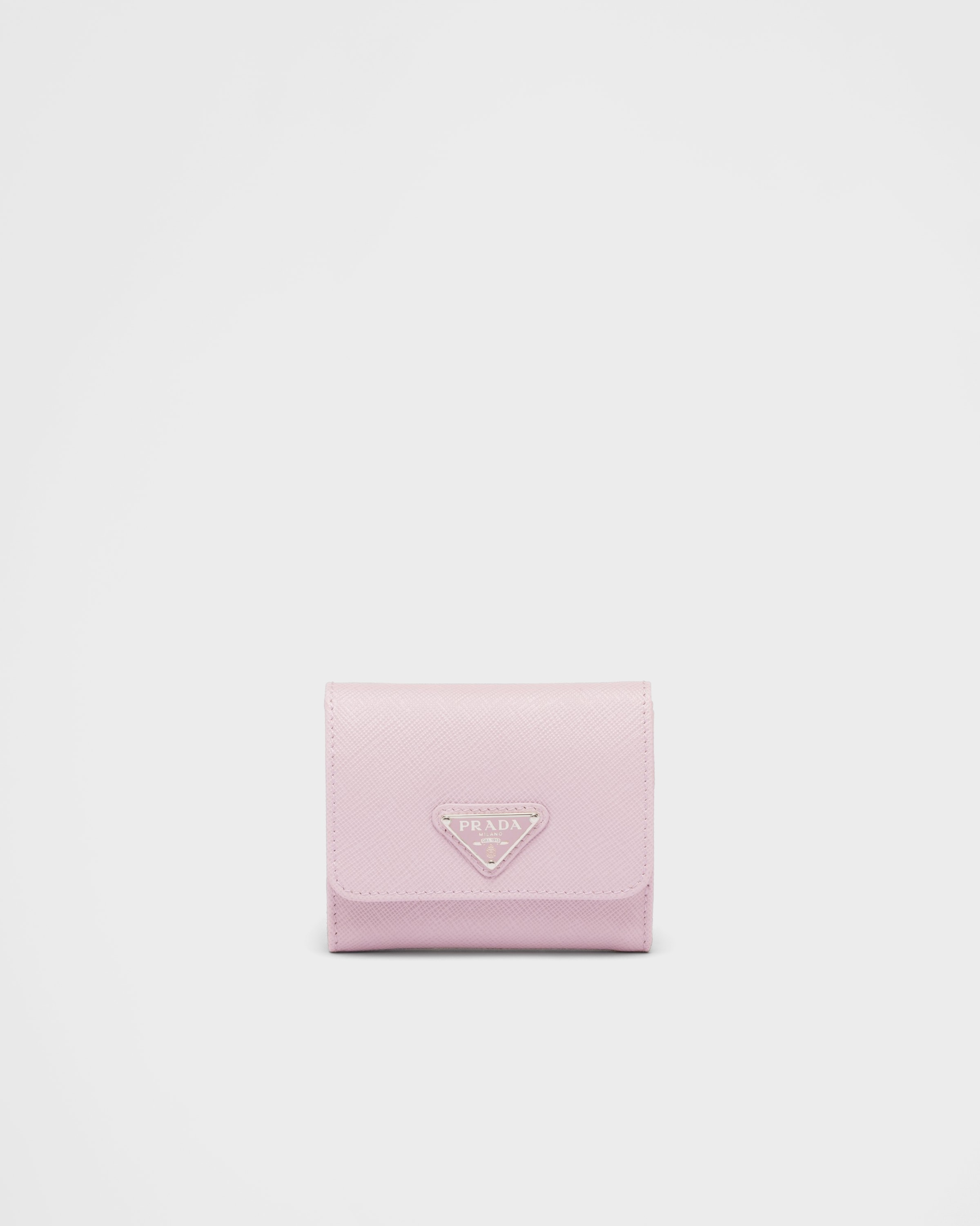 

Маленький кошелек из сафьяновой кожи Prada, розовый