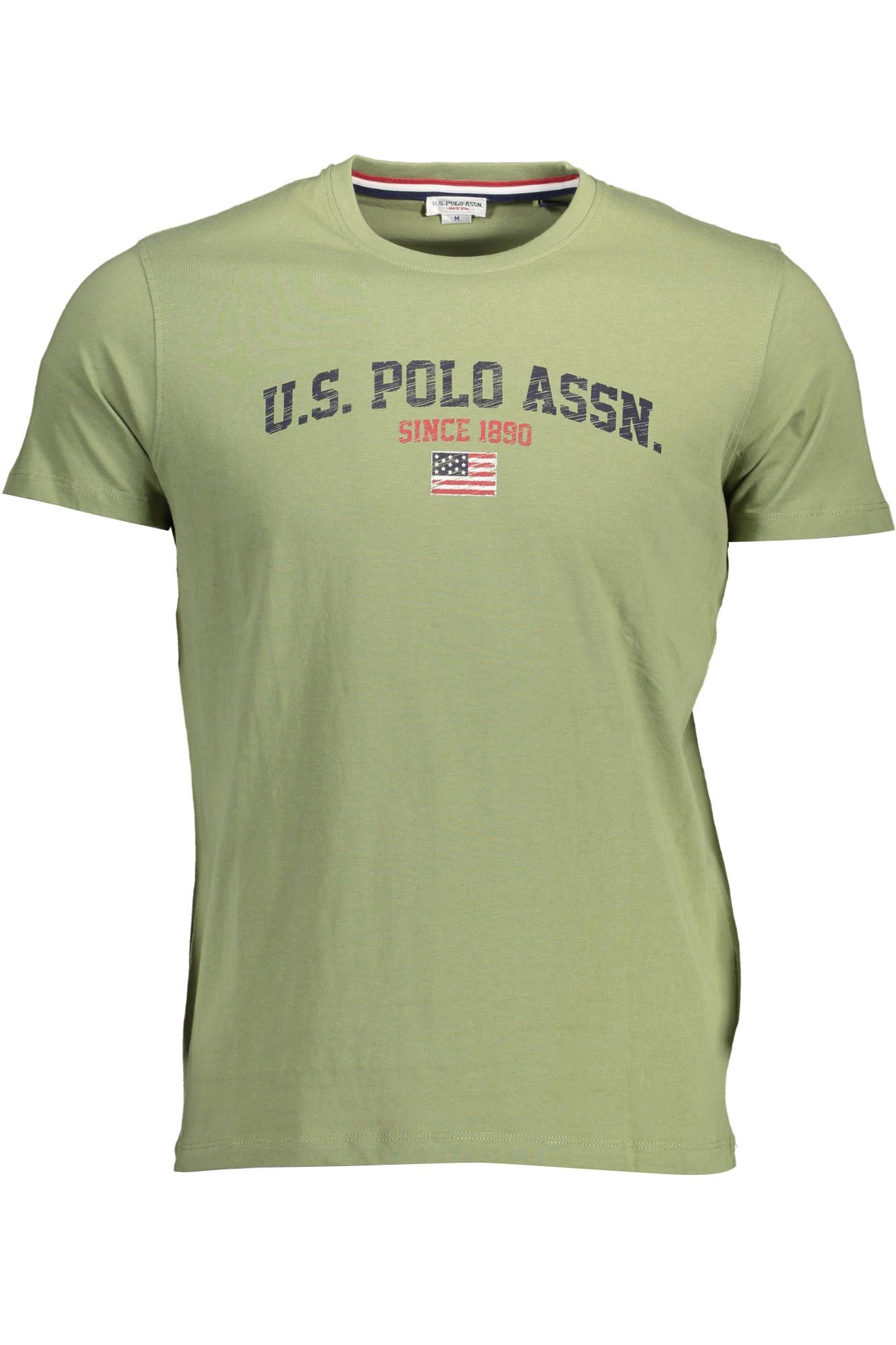 

Зеленая хлопковая мужская футболка U.S. Polo Assn.