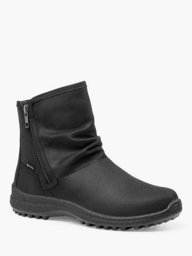 Трекинговые ботинки Terrain Extra Wide Fit из вощеной нубуковой кожи GTX Hotter, Black — фото 2